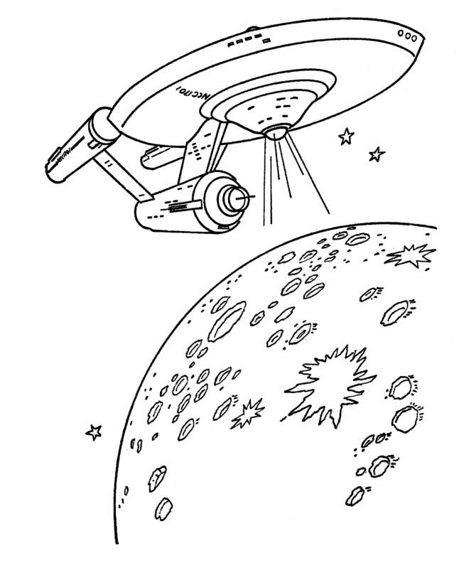 Dibujo para colorear: Viaje a las Estrellas (Películas y Series de TV) #70228 - Dibujos para Colorear e Imprimir Gratis