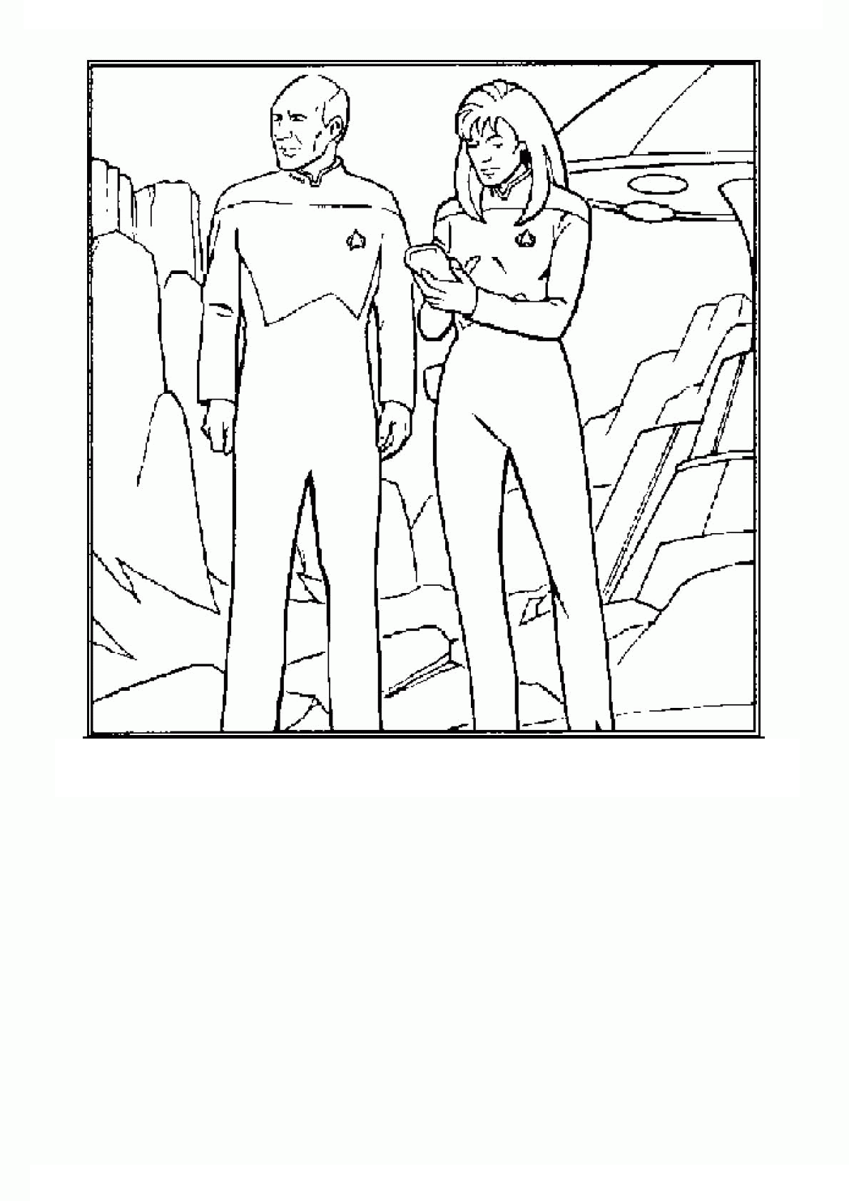 Dibujo para colorear: Viaje a las Estrellas (Películas y Series de TV) #70406 - Dibujos para Colorear e Imprimir Gratis