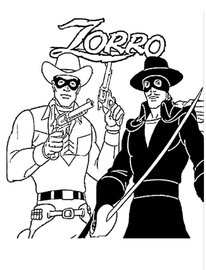 Dibujo gratuito Zorro #200521 de la coleccion Películas y Series de TV para imprimir