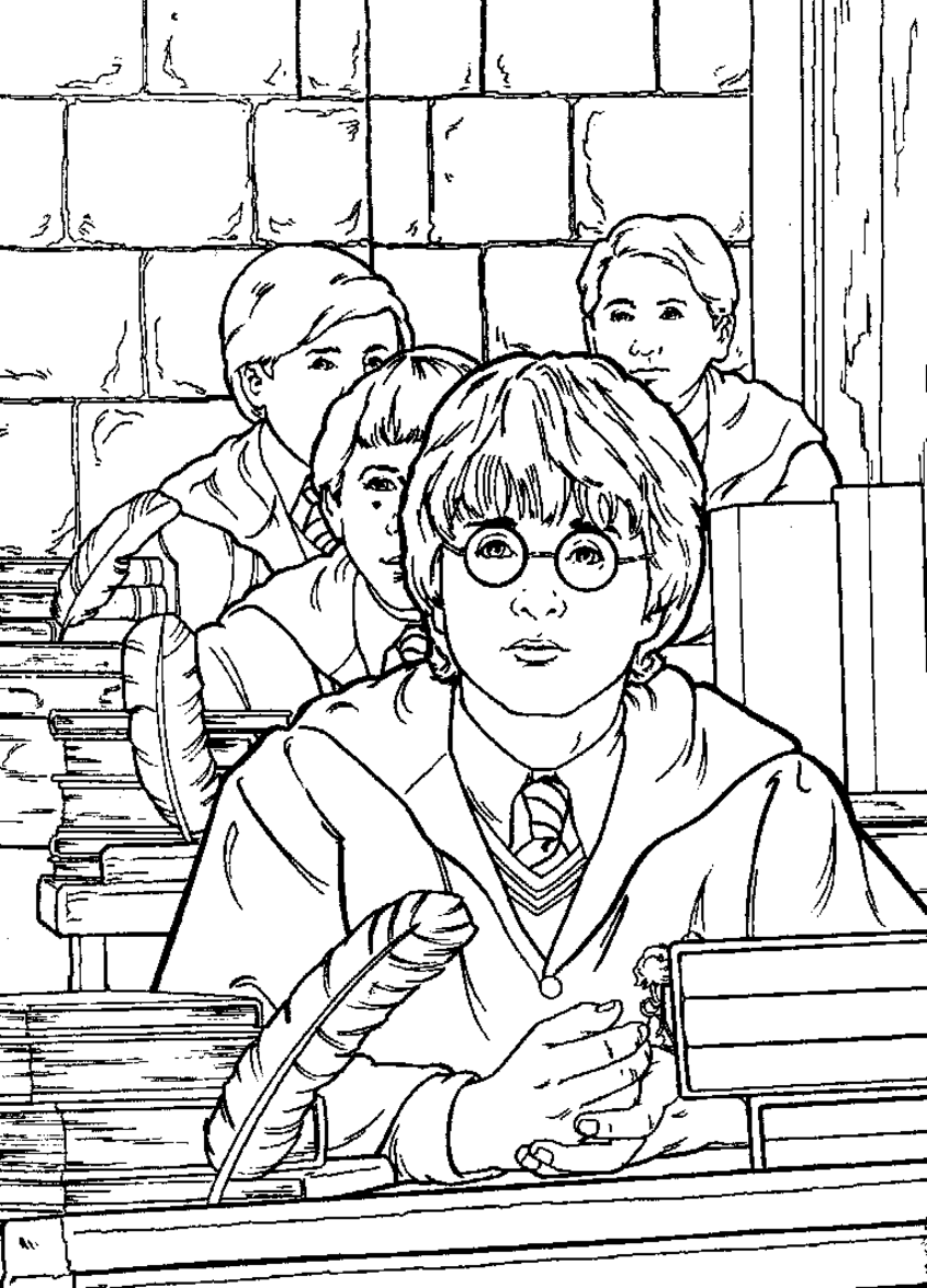 Dibujo para colorear: Harry Potter (Películas) #69753 - Dibujos para Colorear e Imprimir Gratis