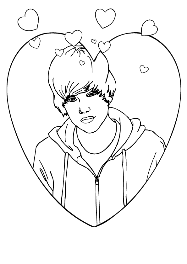 Dibujo para colorear: Justin Bieber (Persona famosa) #122434 - Dibujos para Colorear e Imprimir Gratis