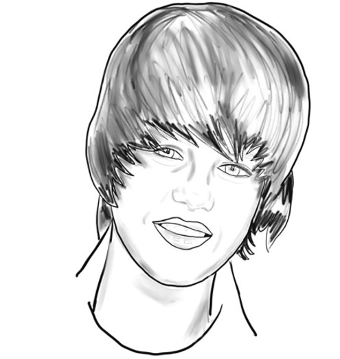 Dibujo para colorear: Justin Bieber (Persona famosa) #122453 - Dibujos para Colorear e Imprimir Gratis