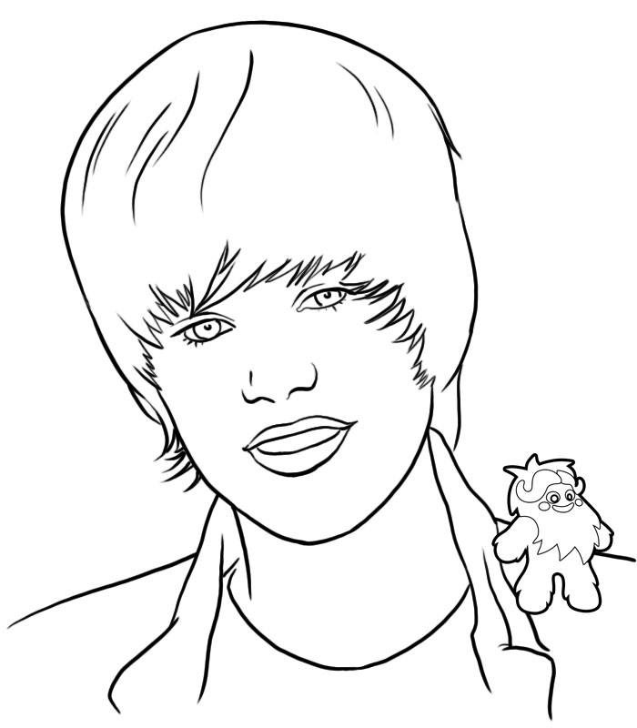 Dibujo para colorear: Justin Bieber (Persona famosa) #122468 - Dibujos para Colorear e Imprimir Gratis