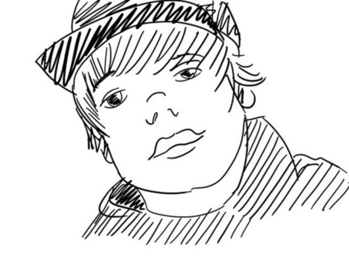 Dibujo para colorear: Justin Bieber (Persona famosa) #122469 - Dibujos para Colorear e Imprimir Gratis