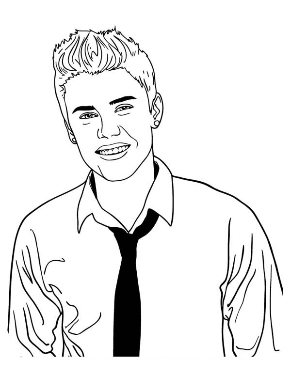 Dibujo para colorear: Justin Bieber (Persona famosa) #122479 - Dibujos para Colorear e Imprimir Gratis