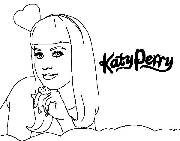 Dibujo para colorear: Katy Perry (Persona famosa) #123321 - Dibujos para Colorear e Imprimir Gratis