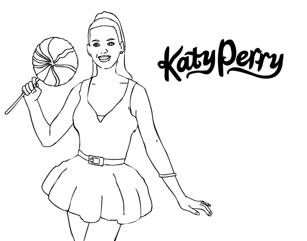 Dibujo para colorear: Katy Perry (Persona famosa) #123324 - Dibujos para Colorear e Imprimir Gratis