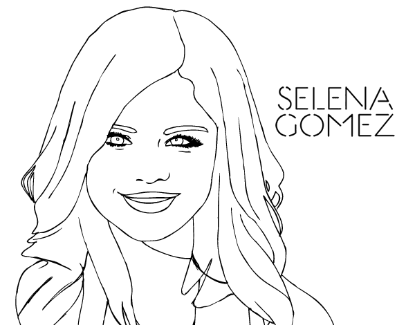 Dibujo para colorear: Selena Gomez (Persona famosa) #123822 - Dibujos para Colorear e Imprimir Gratis