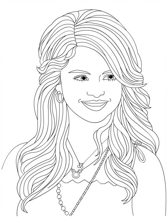 desagüe Eh Arena Dibujos de Selena Gomez #123844 (Persona famosa) para colorear – Páginas  imprimibles gratis