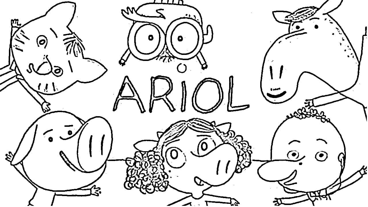 Dibujo gratuito Ariol #183541 de la coleccion Personajes de Dibujos Animados para imprimir