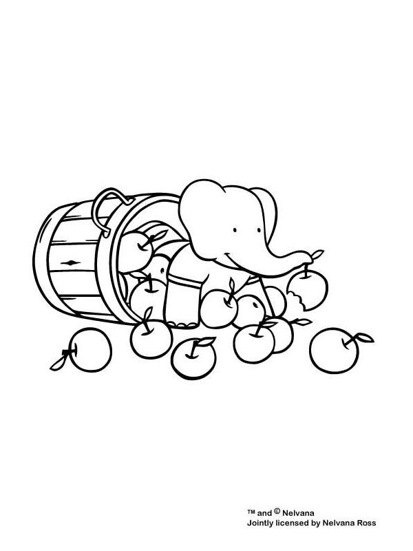 Dibujo gratuito Babar #27890 de la coleccion Personajes de Dibujos Animados para imprimir