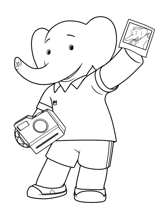 Dibujo gratuito Babar #27945 de la coleccion Personajes de Dibujos Animados para imprimir Dibujo gratuito Babar #27945 de la coleccion Personajes de Dibujos Animados para imprimir
