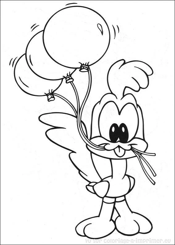 Dibujo para colorear: Baby Looney Tunes (Personajes de Dibujos Animados) #26519 - Dibujos para Colorear e Imprimir Gratis