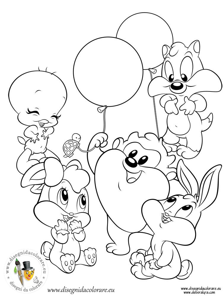 Dibujo para colorear: Baby Looney Tunes (Personajes de Dibujos Animados) #26598 - Dibujos para Colorear e Imprimir Gratis
