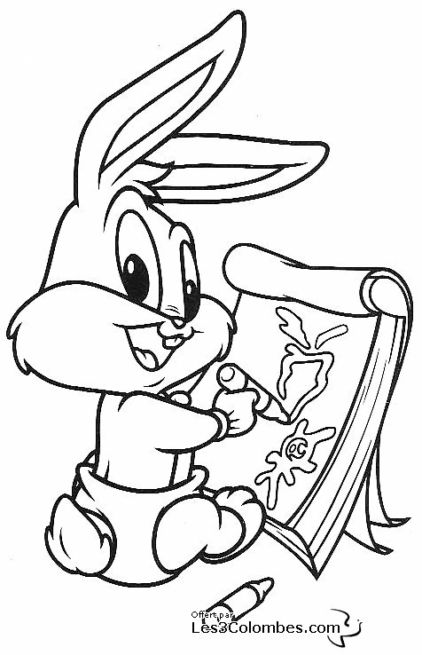 Dibujo para colorear: Baby Looney Tunes (Personajes de Dibujos Animados) #26613 - Dibujos para Colorear e Imprimir Gratis