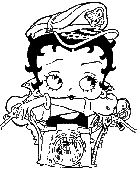 Dibujo gratuito Betty Boop #25983 de la coleccion Personajes de Dibujos Animados para imprimir