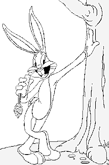 Dibujo para colorear: Bugs Bunny (Personajes de Dibujos Animados) #26346 - Dibujos para Colorear e Imprimir Gratis