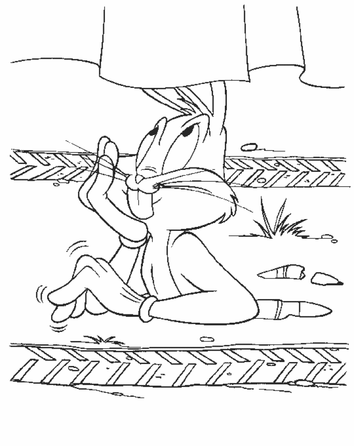 Dibujo para colorear: Bugs Bunny (Personajes de Dibujos Animados) #26378 - Dibujos para Colorear e Imprimir Gratis