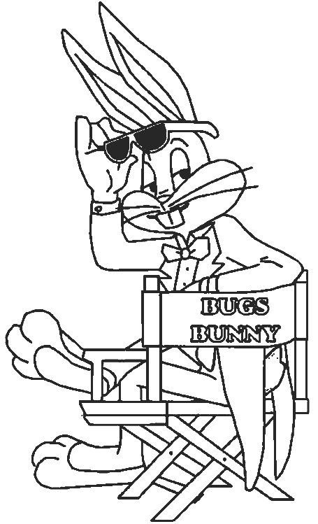 Dibujo para colorear: Bugs Bunny (Personajes de Dibujos Animados) #26391 - Dibujos para Colorear e Imprimir Gratis