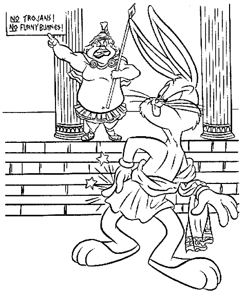 Dibujo gratuito Bugs Bunny #26454 de la coleccion Personajes de Dibujos Animados para imprimir