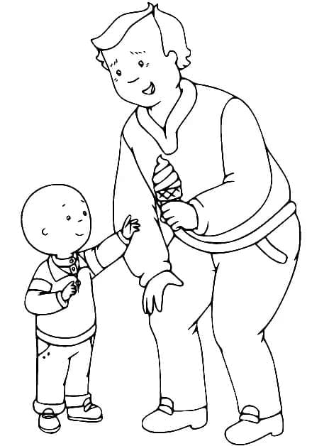 Dibujo gratuito Caillou #215135 de la coleccion Personajes de Dibujos Animados para imprimir