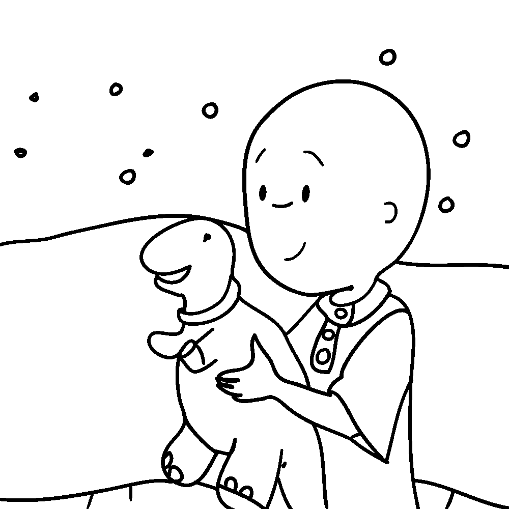 Dibujo gratuito Caillou #36172 de la coleccion Personajes de Dibujos Animados para imprimir