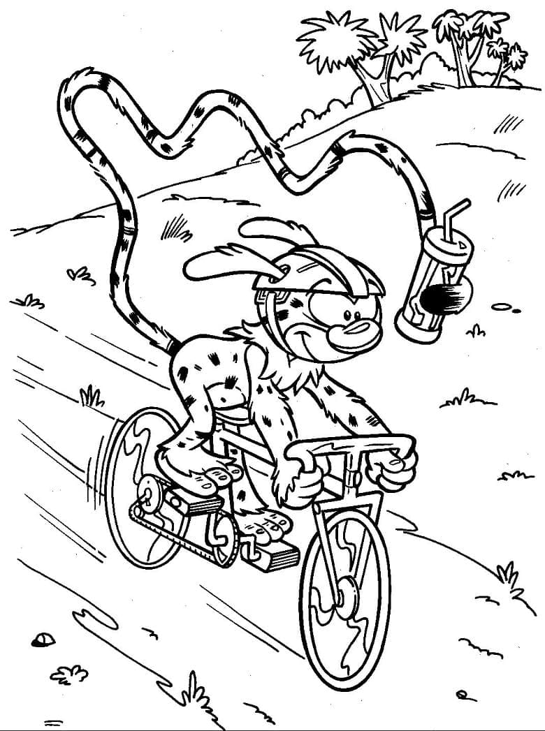 Dibujo gratuito Marsupilami #182716 de la coleccion Personajes de Dibujos Animados para imprimir