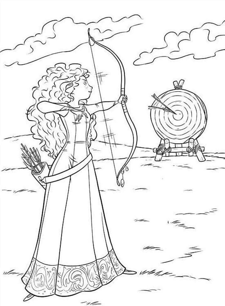Dibujo gratuito Mérida (Valiente) #182266 de la coleccion Personajes de Dibujos Animados para imprimir