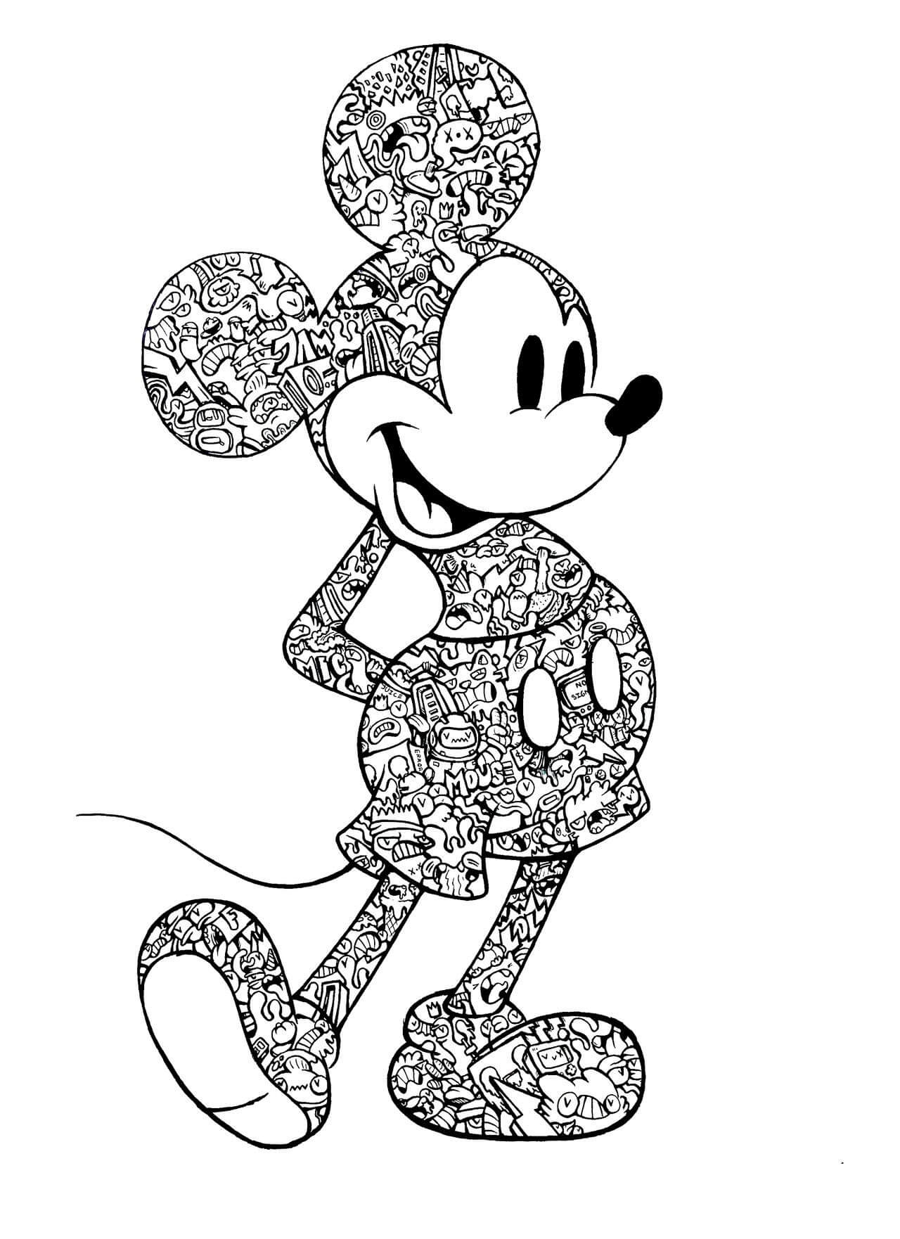 Dibujo gratuito Mickey Mouse #172013 de la coleccion Personajes de Dibujos Animados para imprimir