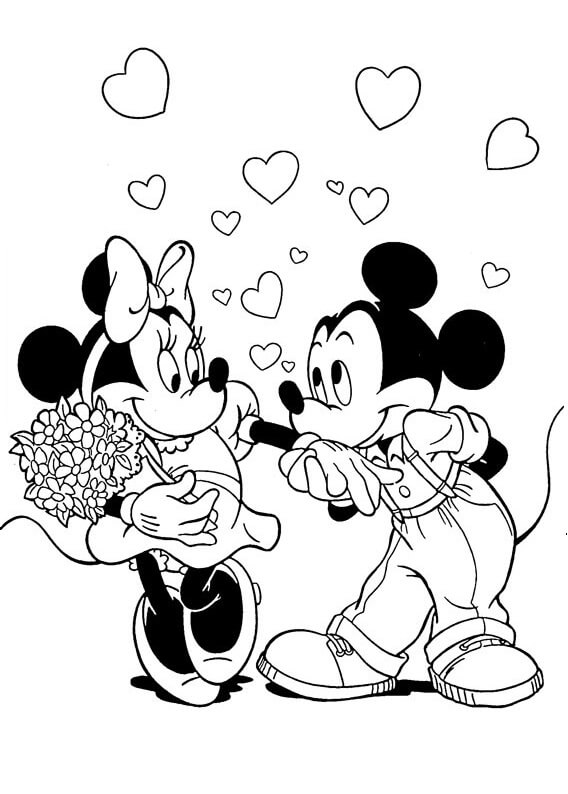 Dibujo gratuito Mickey Mouse #172051 de la coleccion Personajes de Dibujos Animados para imprimir