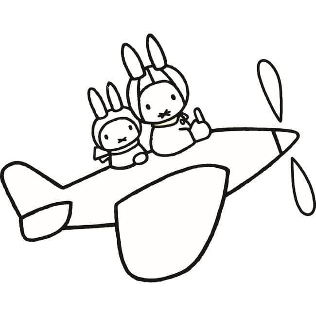Dibujo gratuito Miffy #202774 de la coleccion Personajes de Dibujos Animados para imprimir
