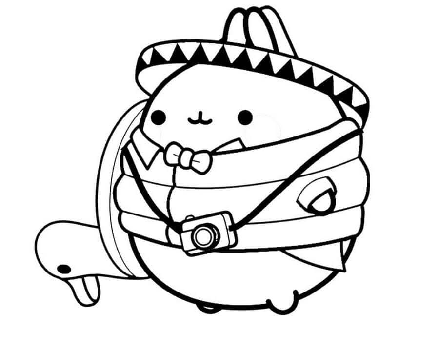 Dibujo gratuito Molang #209159 de la coleccion Personajes de Dibujos Animados para imprimir
