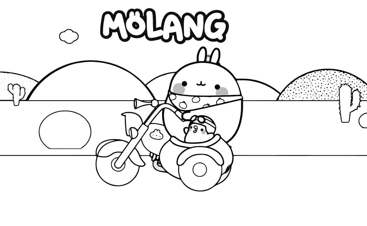 Dibujo gratuito Molang #209177 de la coleccion Personajes de Dibujos Animados para imprimir