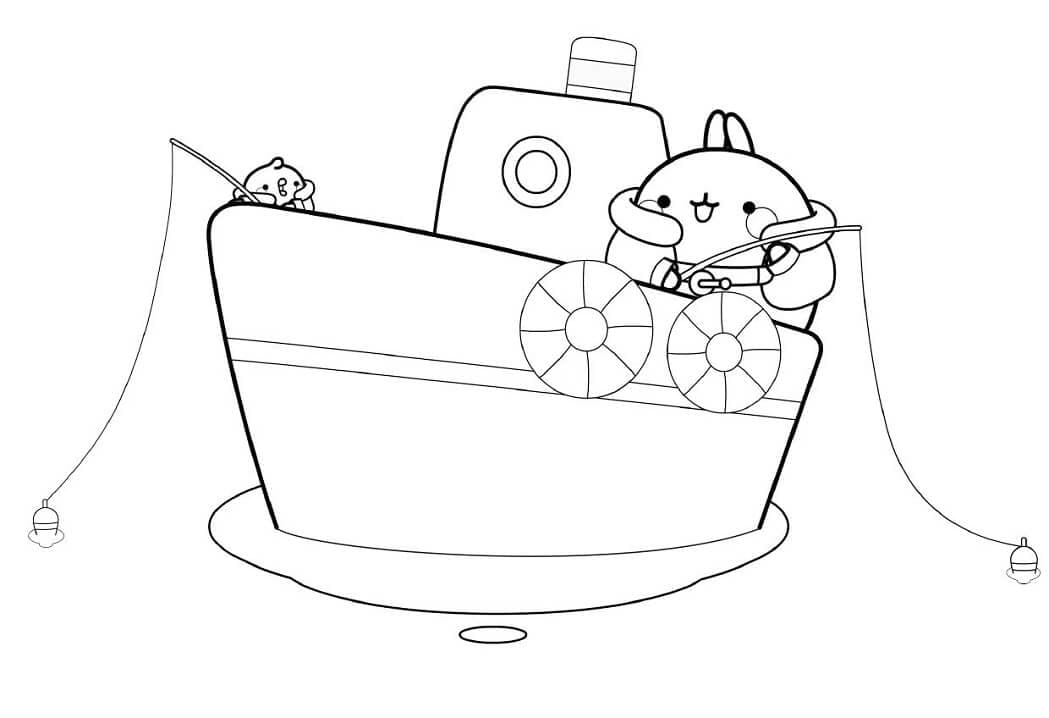 Dibujo gratuito Molang #209184 de la coleccion Personajes de Dibujos Animados para imprimir