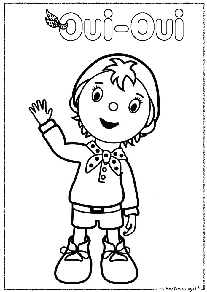 Dibujo gratuito Noddy #44554 de la coleccion Personajes de Dibujos Animados para imprimir