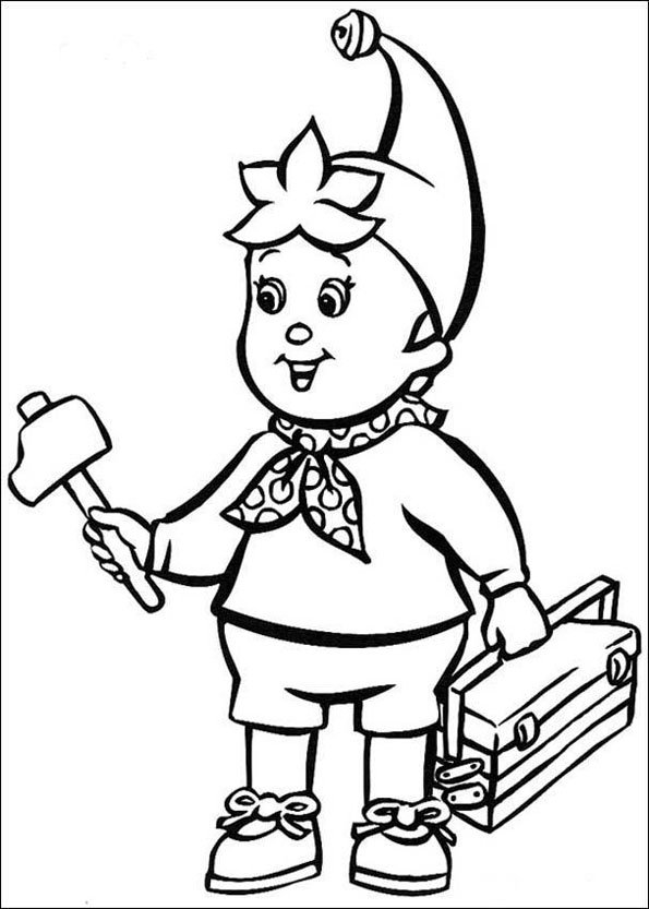 Dibujo gratuito Noddy #44561 de la coleccion Personajes de Dibujos Animados para imprimir