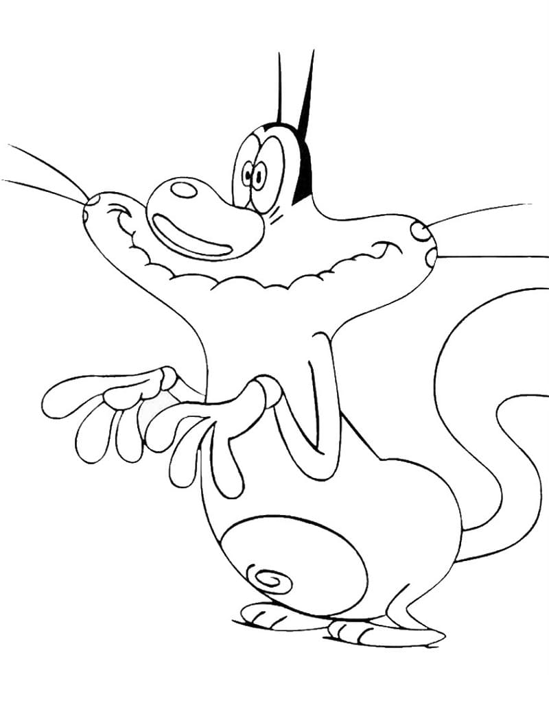 Dibujo gratuito Oggy #178500 de la coleccion Personajes de Dibujos Animados para imprimir