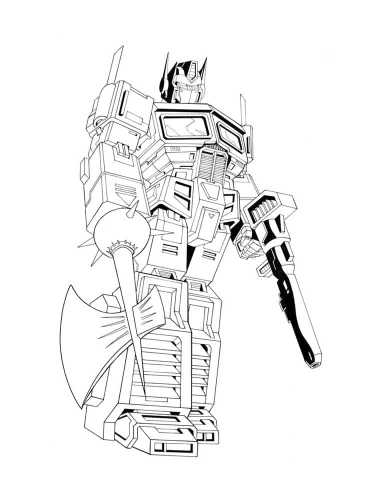 Dibujo gratuito Optimus Prime #214262 de la coleccion Personajes de Dibujos Animados para imprimir