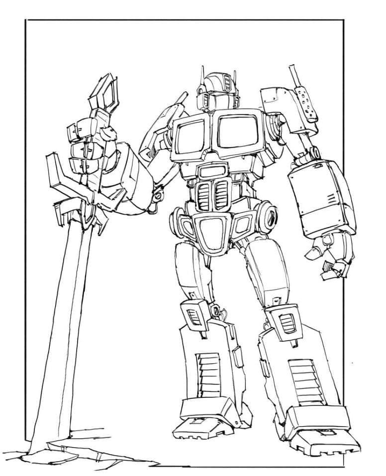 Dibujo gratuito Optimus Prime #214290 de la coleccion Personajes de Dibujos Animados para imprimir