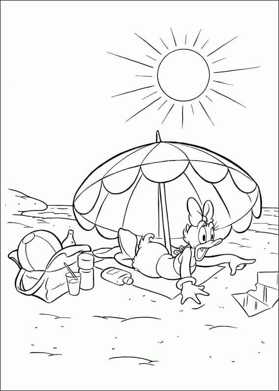 Dibujo gratuito Pata Daisy #186347 de la coleccion Personajes de Dibujos Animados para imprimir
