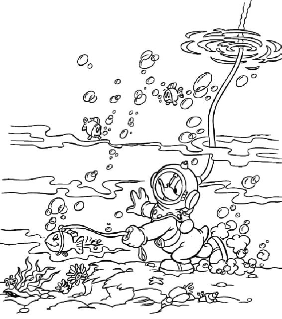 Dibujo gratuito Pato Donald #186280 de la coleccion Personajes de Dibujos Animados para imprimir
