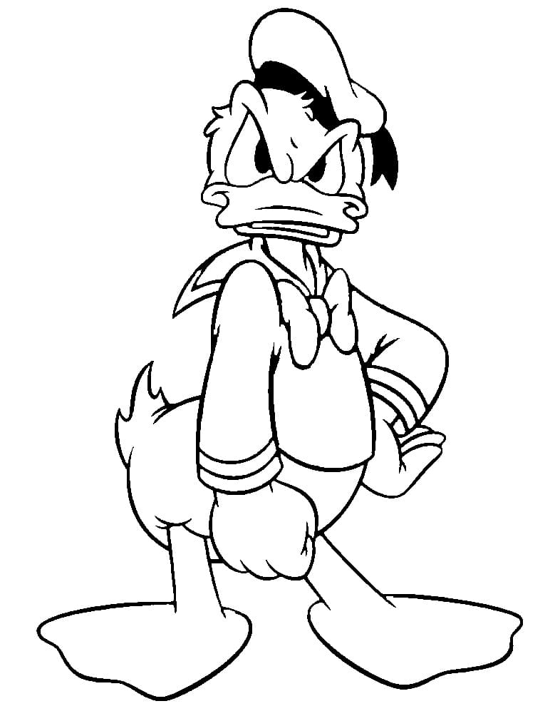Dibujo gratuito Pato Donald #186283 de la coleccion Personajes de Dibujos Animados para imprimir