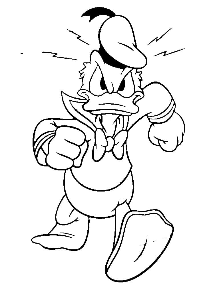 Dibujo gratuito Pato Donald #186284 de la coleccion Personajes de Dibujos Animados para imprimir