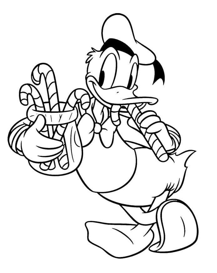 Dibujo gratuito Pato Donald #186286 de la coleccion Personajes de Dibujos Animados para imprimir