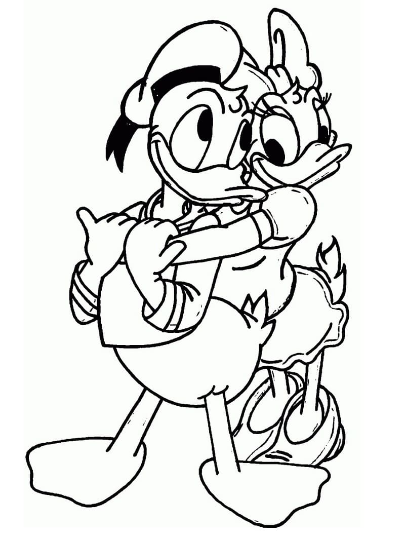 Dibujo gratuito Pato Donald #186307 de la coleccion Personajes de Dibujos Animados para imprimir