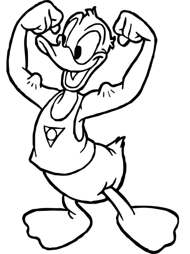 Dibujo gratuito Pato Donald #186310 de la coleccion Personajes de Dibujos Animados para imprimir