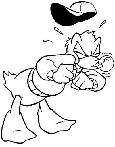 Dibujo gratuito Pato Donald #30193 de la coleccion Personajes de Dibujos Animados para imprimir