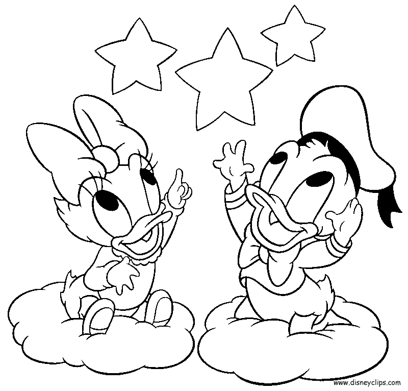 Dibujo gratuito Pato Donald #30254 de la coleccion Personajes de Dibujos Animados para imprimir