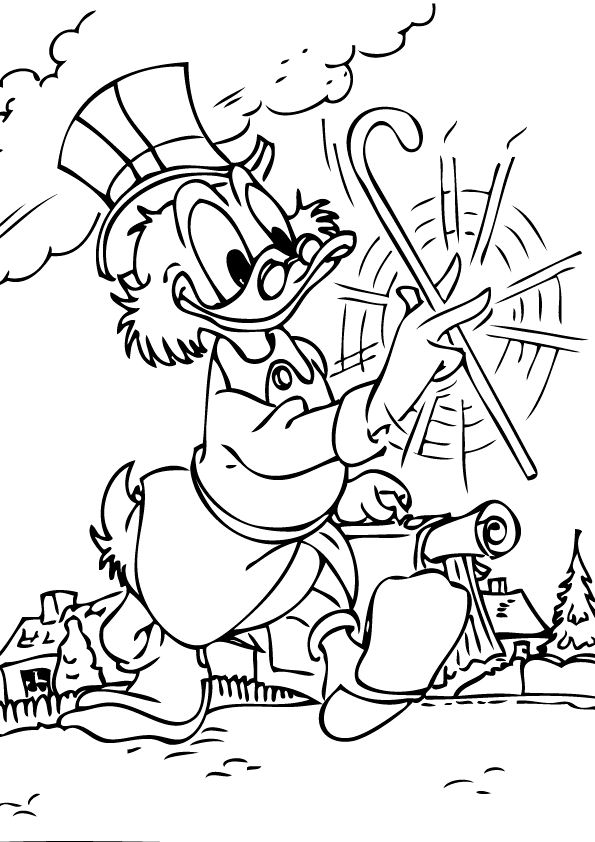Dibujo gratuito Pato Donald #30271 de la coleccion Personajes de Dibujos Animados para imprimir