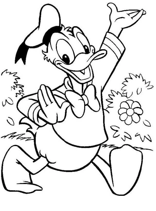 Dibujo gratuito Pato Donald #30316 de la coleccion Personajes de Dibujos Animados para imprimir